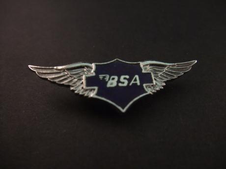 BSA motorcycles Wing logo zwart
